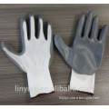 13 gauge gray nitrile coated white nylon gloves in China EN 388